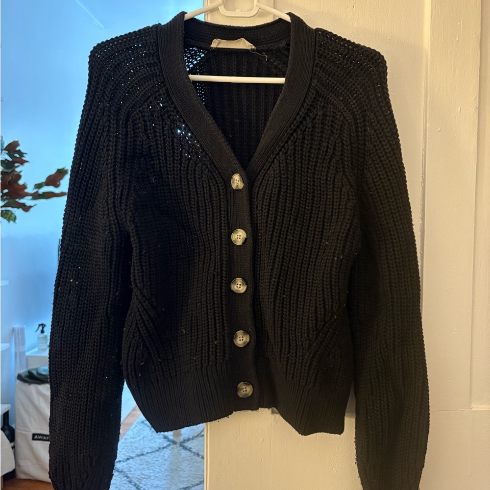 Everlane Black Knit Cardigan